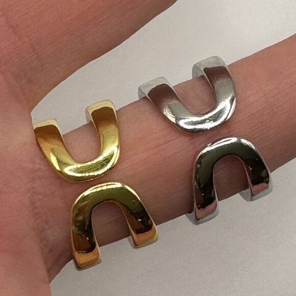 Adjustable Bling Statement Ring Baguette Cut and Channel Set 1417 - Picture 10 of 10